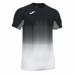 Camiseta Joma Elite VII Negro Blanco Gris Hombre