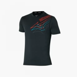 Camiseta Mizuno Core Graphic Negro Hombre