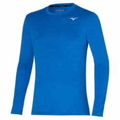 Camiseta Mizuno Impulse Core LS Azul Hombre