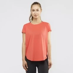 Camiseta Montaña Salomon Comet Breeze Tee Coral Mujer -Activa Tienda camiseta montana salomon comet breeze tee coral mujer 1