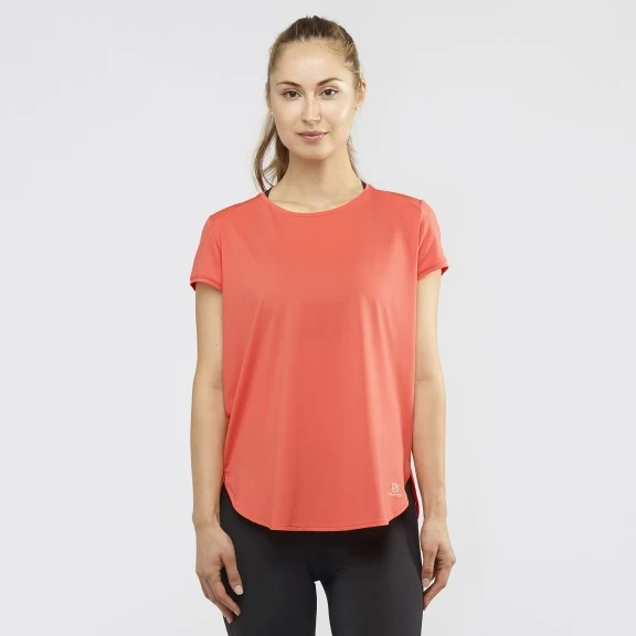 Activa Tienda -Activa Tienda camiseta montana salomon comet breeze tee coral mujer 1
