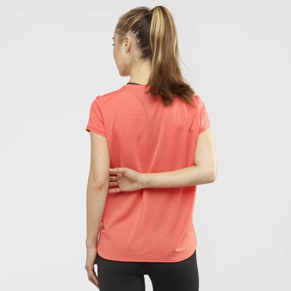 Activa Tienda -Activa Tienda camiseta montana salomon comet breeze tee coral mujer 2