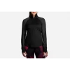 Camiseta Running Brooks Dash 1/2 Cremallera Negra Mujer -Activa Tienda camiseta running brooks dash 12 cremallera negra mujer
