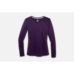 Camiseta Running Brooks Stealth Morado Mujer