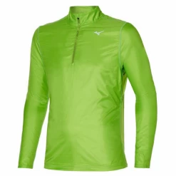 Camiseta Running Mizuno Hybrid Dry HZ LS Verde Lima Hombre