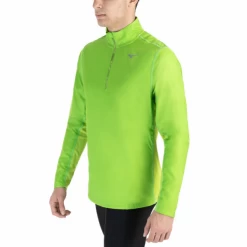 Camiseta Running Mizuno Hybrid Dry HZ LS Verde Lima Hombre -Activa Tienda camiseta running mizuno hybrid dry hz ls verde lima hombre 3