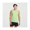 Camiseta Running Saucony Stopwatch Graphic Singlet Verde Hombre -Activa Tienda camiseta running saucony stopwatch graphic singlet verde hombre