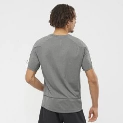 Camiseta Trail Running Salomon Cross Run Gris Hombre -Activa Tienda camiseta trail running salomon cross run gris hombre 2