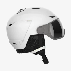 Casco Esquí Salomon Icon Lt Visor Fls Blanco Mujer