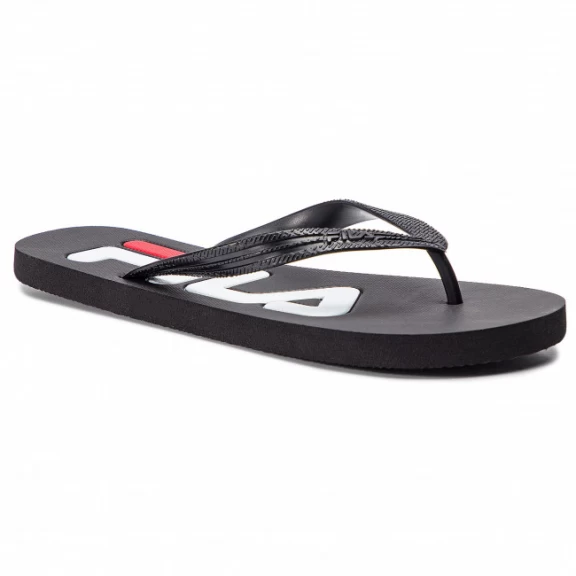 Chanclas Fila Troy Slipper Negro Blanco Hombre 3 Chanclas Fila Troy Slipper Negro Blanco Hombre