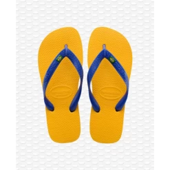 Chanclas Havaianas Brasil Amarillo Azul Unisex