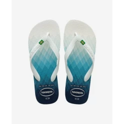 Chanclas Havaianas Brasil Fresh Blanco Azul Unisex