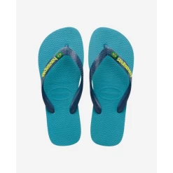 Chanclas Havaianas Brasil Logo Azul Claro Unisex