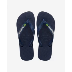 Chanclas Havaianas Brasil Logo Azul Marino Unisex