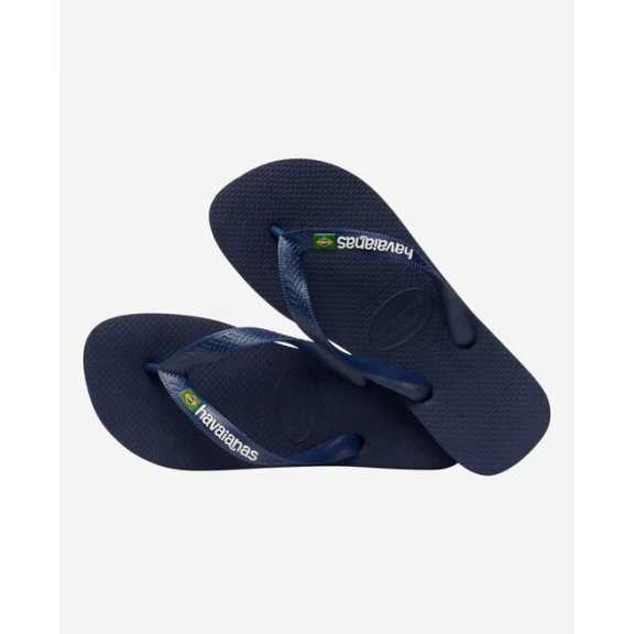 Chanclas Havaianas Brasil Logo Azul Marino Unisex 6 Chanclas Havaianas Brasil Logo Azul Marino Unisex - Imagen 4