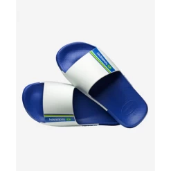 Chanclas Havaianas Slide Brasil Azul Blanco Hombre -Activa Tienda chanclas havaianas slide brasil azul blanco hombre 2