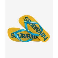 Chanclas Havaianas Top Logomania 2 Amarillo Azul Unisex -Activa Tienda chanclas havaianas top logomania 2 amarillo azul unisex 3