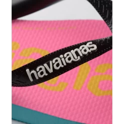 Chanclas Havaianas Top Logomania 2 Rosa Negro Azul Mujer -Activa Tienda chanclas havaianas top logomania 2 rosa negro azul mujer 4