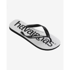 Chanclas Havaianas Top Logomania Blanco Negro Unisex 8 Chanclas Havaianas Top Logomania Blanco Negro Unisex -Activa Tienda chanclas havaianas top logomania blanco negro unisex 1