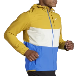 Cortavientos Running Brooks Canopy Jacket Ocre Blanco -Activa Tienda cortavientos running brooks canopy jacket ocre blanco 2