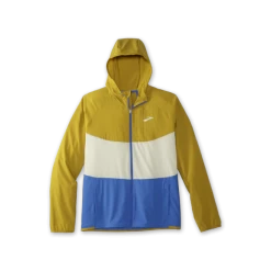 Cortavientos Running Brooks Canopy Jacket Ocre Blanco