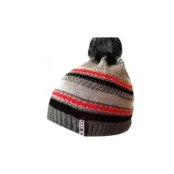Gorro Lana +8000 8GR-2113 Gris Negro Rojo