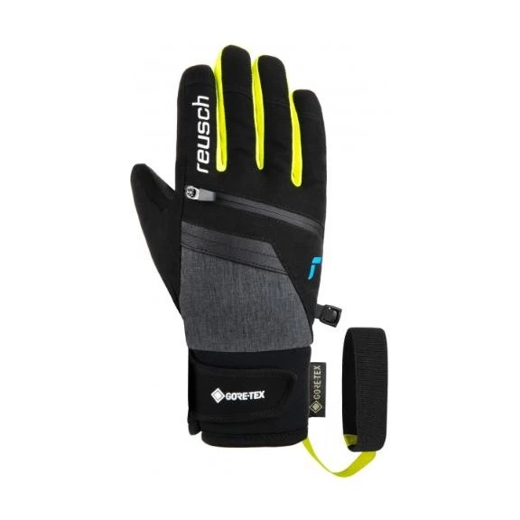 Guantes Esquí Reusch Travis Gore-Tex Negro Amarillo Junior 3 Guantes Esquí Reusch Travis Gore-Tex Negro Amarillo Junior
