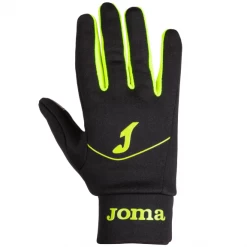Guantes Running Joma Táctil Negro/fluor Unisex