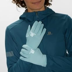 Guantes Running Salomon Agile Warm Glove Azul Claro -Activa Tienda guantes running salomon agile warm glove azul claro 2
