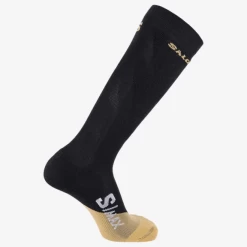 Medias Esqui Salomon S/Max Negro Naranja Unisex