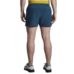 Pantalón Corto Brooks Sherpa 5" 2-in-1 Azul Dorado Hombre -Activa Tienda pantalon corto brooks sherpa 5 2in1 azul dorado hombre 2