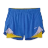 Pantalón Running Brooks Chaser 5" 2-in-1 Azul Ocre Mujer -Activa Tienda pantalon running brooks chaser 5 2in1 azul ocre mujer