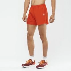 Pantalón Trail Running Salomon Cross Rebel 5" Rojo Hombre -Activa Tienda pantalon trail running salomon cross rebel 5 rojo hombre 3