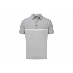 Polo Golf Footjoy Lisle Engineered EOE Stripe Gris