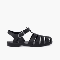 Sandalias Cangrejeras Igor Biarritz Mate Negro Mujer