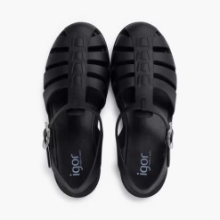 Sandalias Cangrejeras Igor Biarritz Mate Negro Mujer -Activa Tienda sandalias cangrejeras igor biarritz mate negro mujer 4