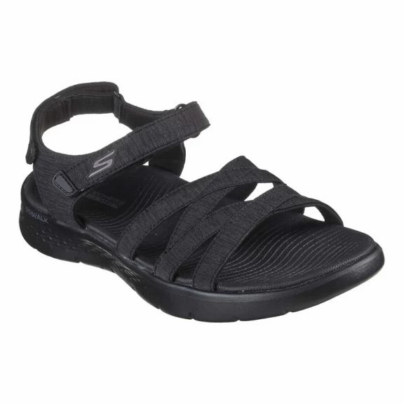 Sandalias Skechers Go Walk Flex Negro Mujer 5 Sandalias Skechers Go Walk Flex Negro Mujer - Imagen 3