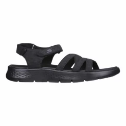 Sandalias Skechers Go Walk Flex Negro Mujer
