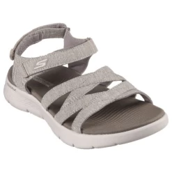 Sandalias Skechers Go Walk Flex Taupe Mujer