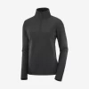 Sudadera 1/2 Cremallera Salomon Transition Hz Negro Mujer -Activa Tienda sudadera 12 cremallera salomon transition hz negro mujer