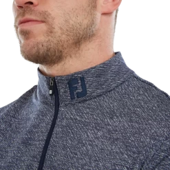 Sudadera Footjoy Jacquard Texture Azul -Activa Tienda sudadera footjoy jacquard texture azul 4