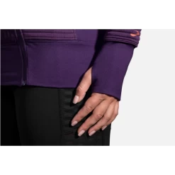 Sudadera Running Brooks Fly-By Hoodie Morado Mujer -Activa Tienda sudadera running brooks flyby hoodie morado mujer 2
