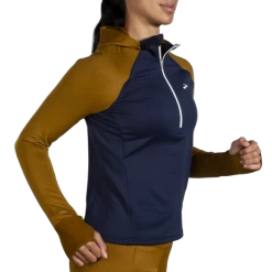Sudadera Running Brooks Notch Thermal 2.0 Azul Marrón Mujer -Activa Tienda sudadera running brooks notch thermal 20 azul marron mujer 2