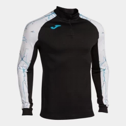 Sudadera Running Joma Elite IX Negro Blanco Hombre