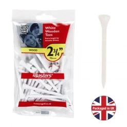 Tees Golf Masters Wood 70mm Bolsa 20u Blanco