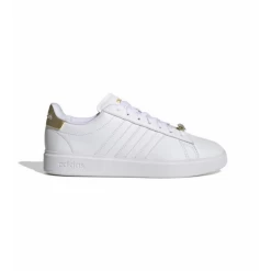 Zapatillas Adidas Grand Court 2.0 Blanco Dorado Mujer