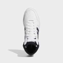 Zapatillas Adidas Hoops 3.0 Mid Blanco Negro Hombre -Activa Tienda zapatillas adidas hoops 30 mid blanco negro hombre 3
