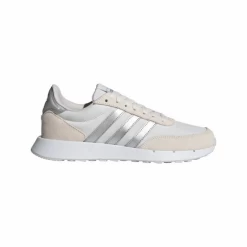 Zapatillas Adidas Run 60s 2.0 Blanco Plata Beige Mujer