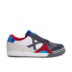 Zapatillas Fútbol Munich Gresca 300 Blanco Gris Hombre