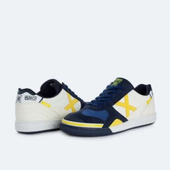 Zapatillas Fútbol Munich Gresca 301 Blanco Azul Amarillo -Activa Tienda zapatillas futbol munich gresca 301 blanco azul amarillo 2
